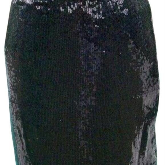Cache Black Sequin Encrusted Pencil Lined Day Event Skirt Stretch New $128 NWT - Picture 4 of 4